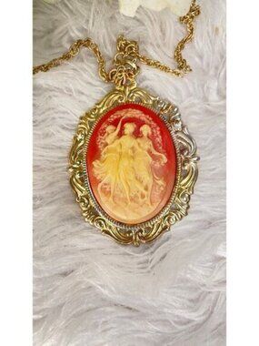 Vintage‎ Cameo Pendant Necklace – The Three Graces